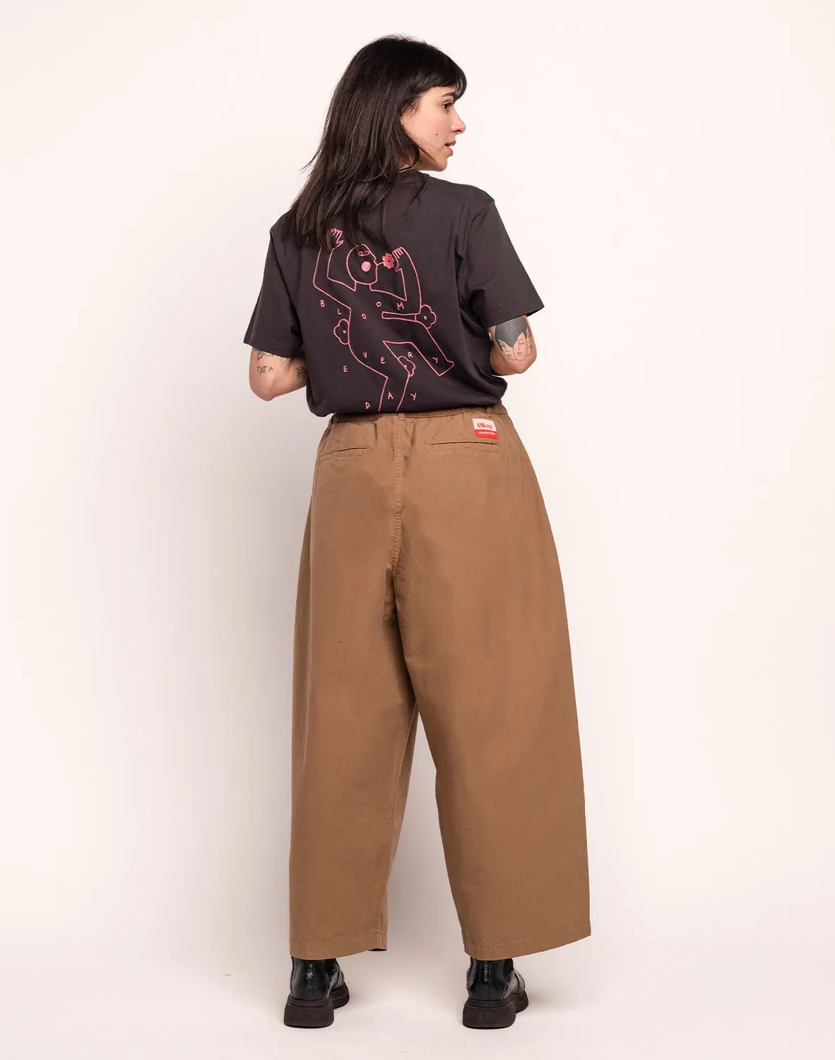 Olow Cargeot pantalon cargo taupe coton bio