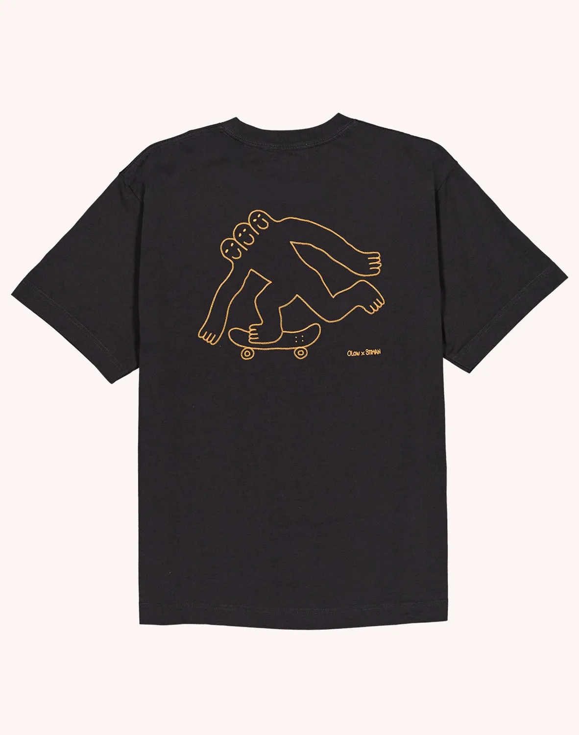 OLOW Cruising t-shirt noir carbone poche brodé
