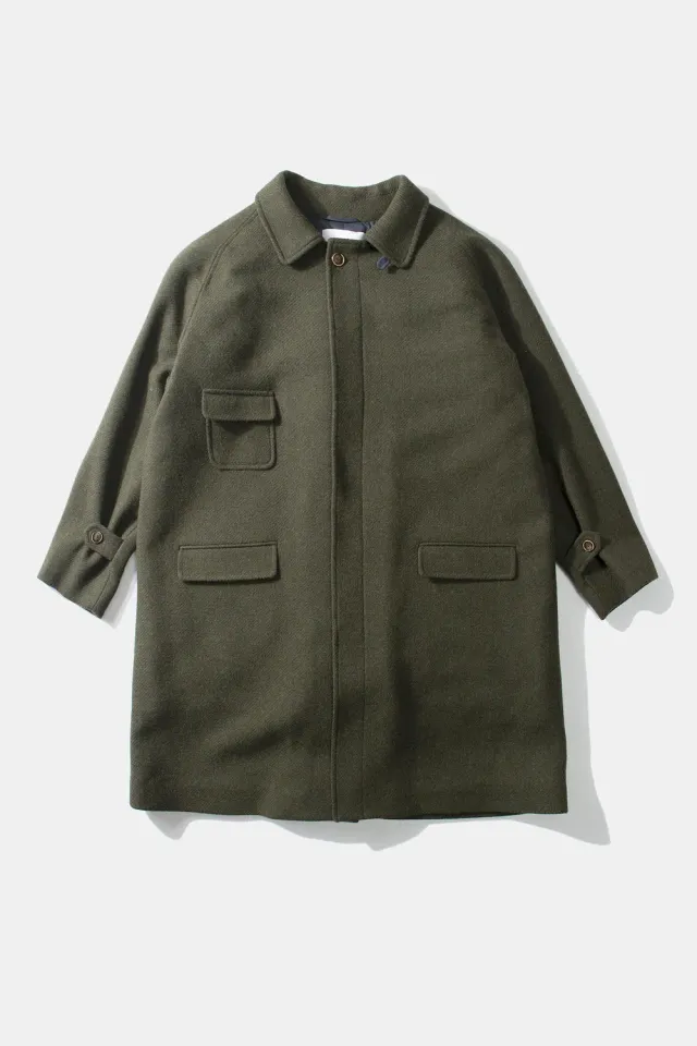 Edmmond Studios Heritage Coat manteau kaki doublure