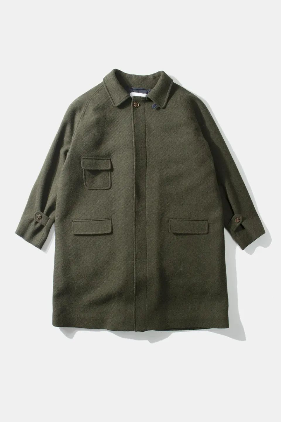 Edmmond Studios Heritage Coat manteau kaki doublure