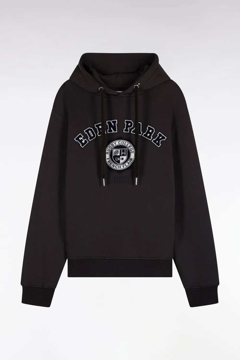 Eden Park College sweat capuche marron molleton