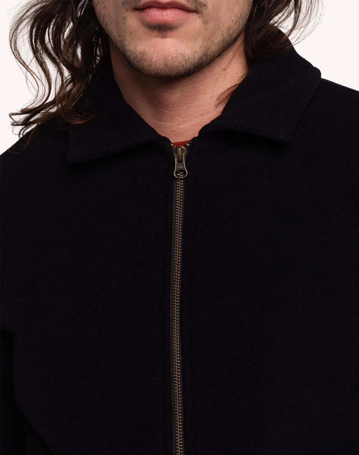 Olow Sherwood blouson zippé noir laine chaude