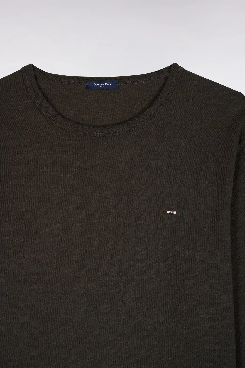 Eden Park H26MAITL0006 t-shirt kaki manches longues