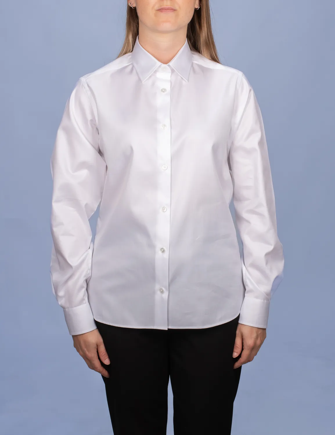 La Chemise Française Popeline Blanche chemisier femme col français