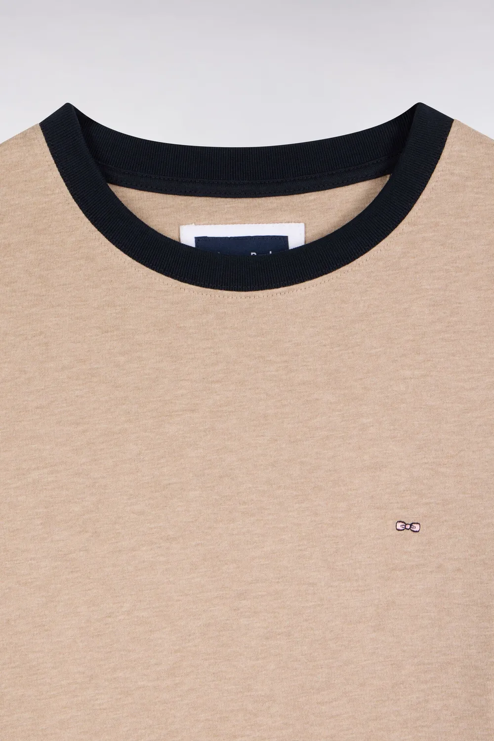 Eden Park Club Evolution t-shirt manches longues beige coton