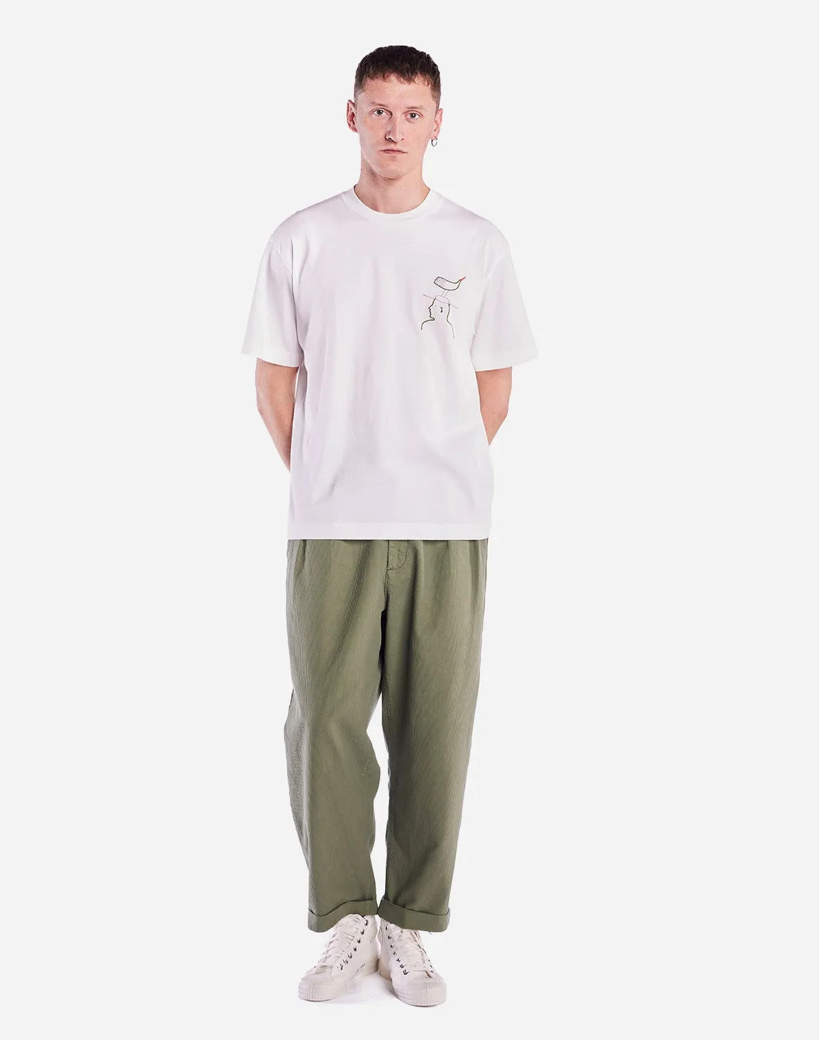 OLOW Hat Roost t-shirt ample écru coton