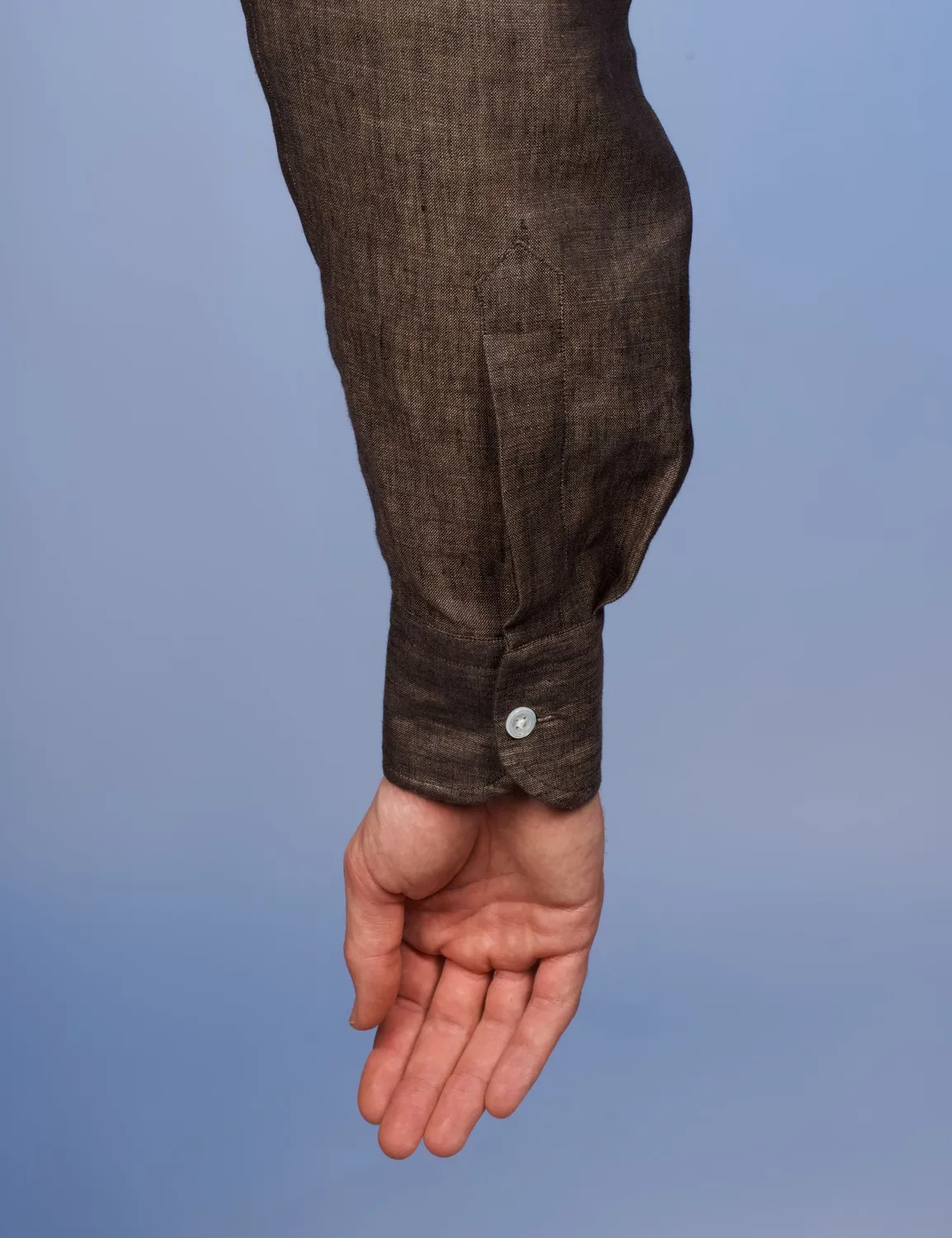 La Chemise Française Aficionado Marron chemise lin guayabera