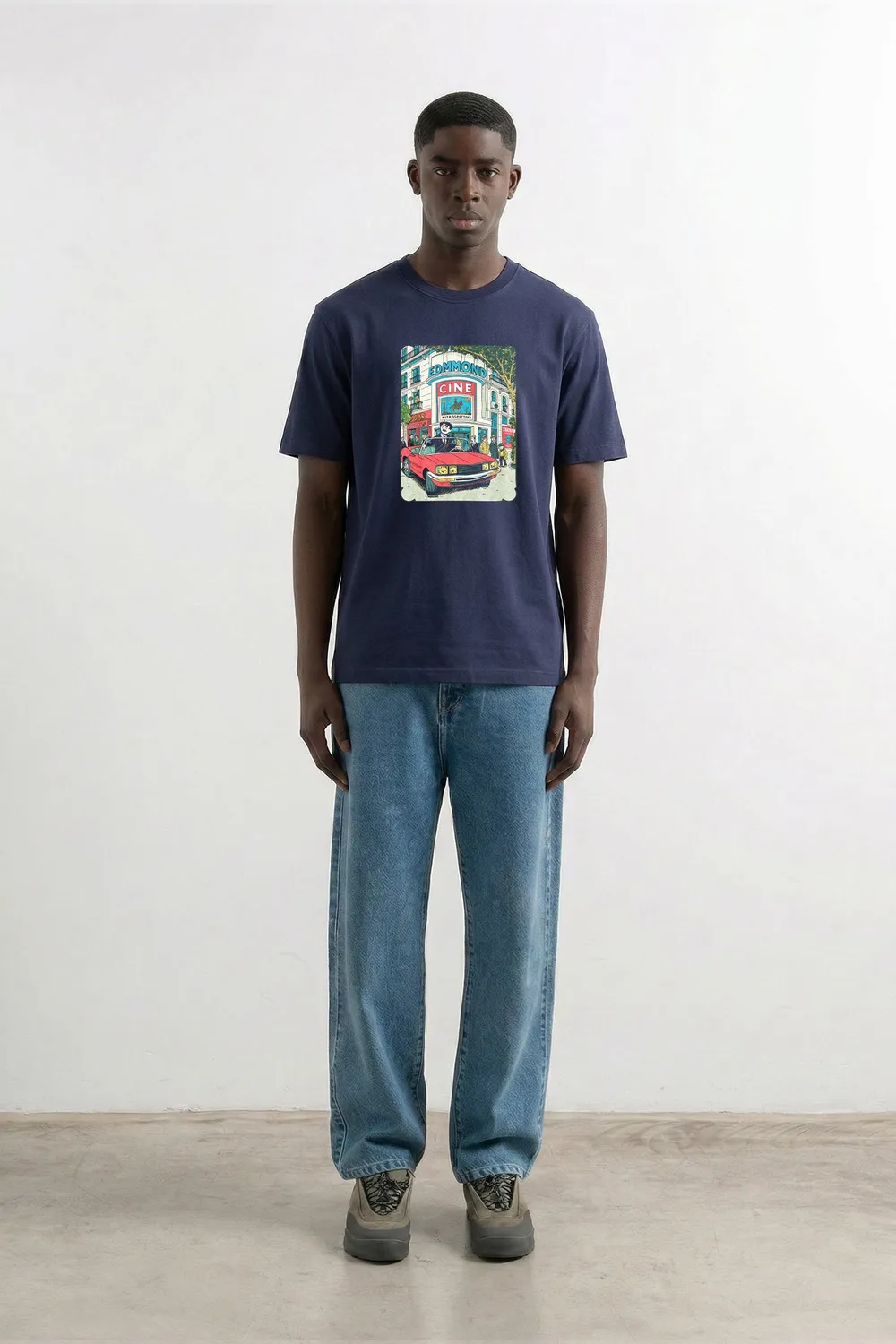 Edmmond Studios Retrospectiva t-shirt marine 190g