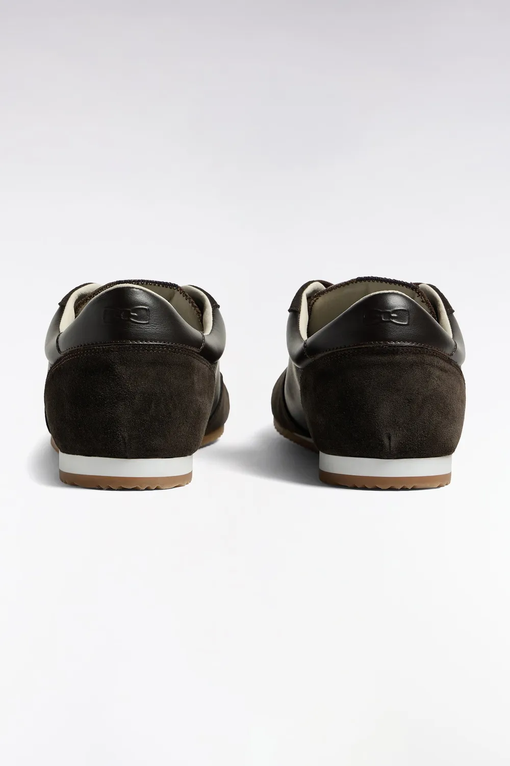 Eden Park baskets basses cuir daim marron