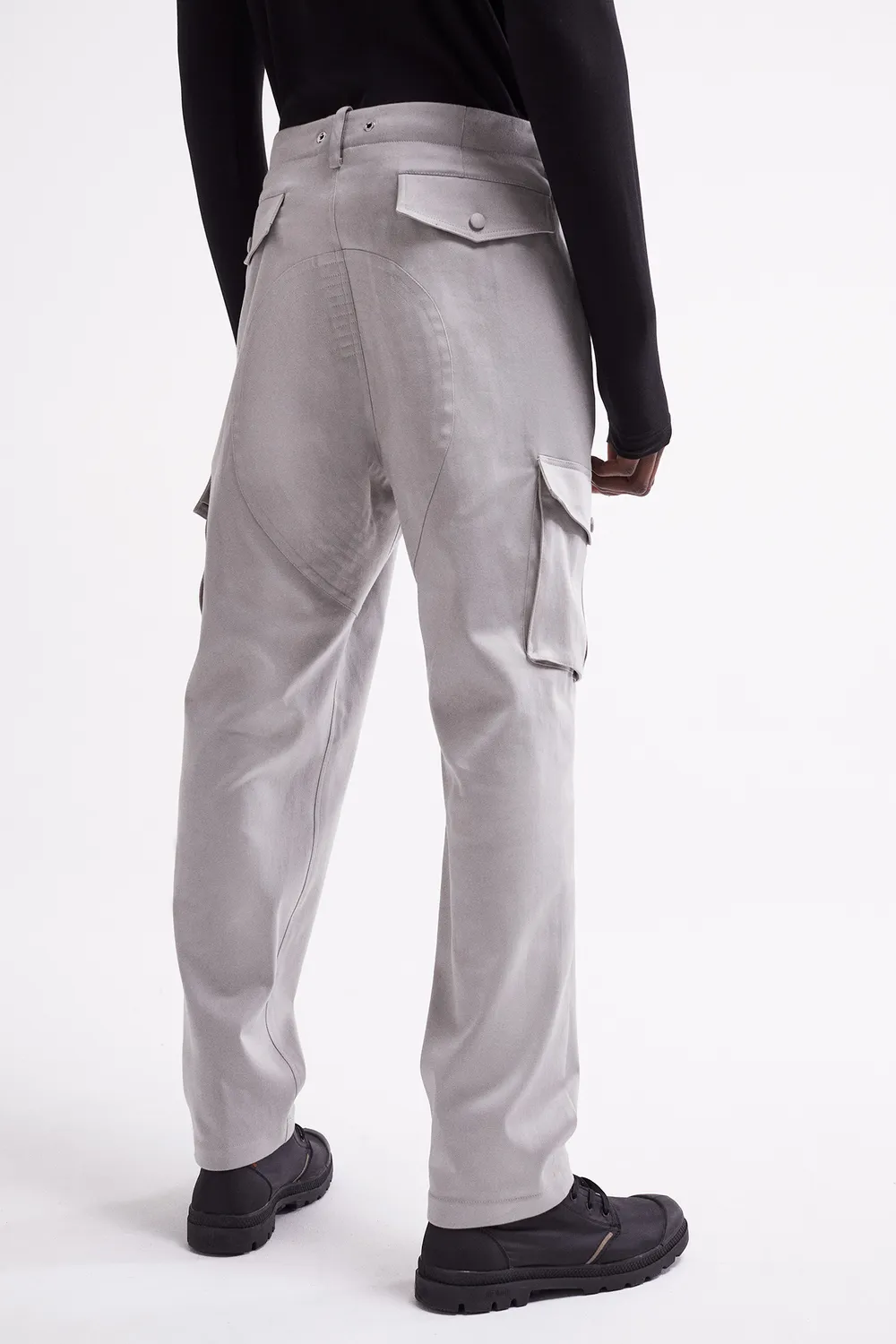 French Deal Cargo pantalon coton détails velours