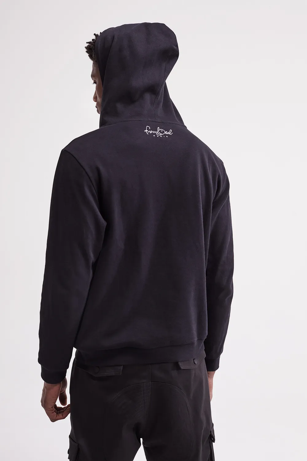 French Deal Only Style sweat hoodie guipure coton