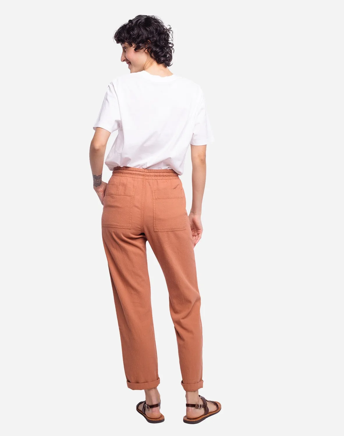 OLOW Hatha pantalon coton bio terre de sienne