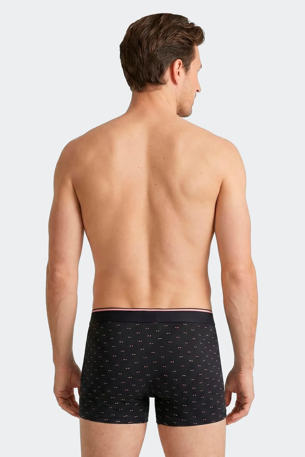 Eden Park lot 2 boxers coton stretch marine uni imprimé