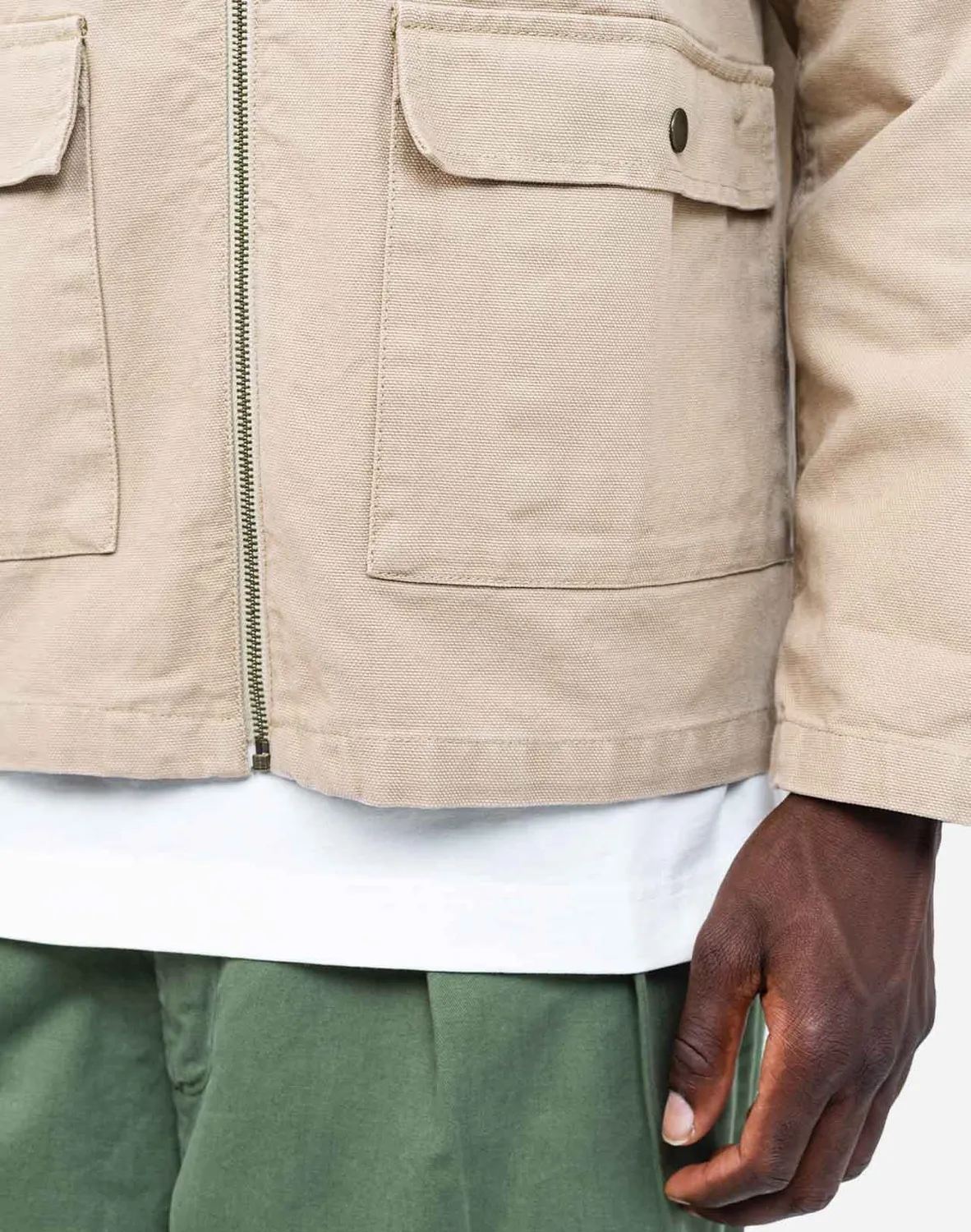 OLOW Barry Dreamers veste homme sable coton bio