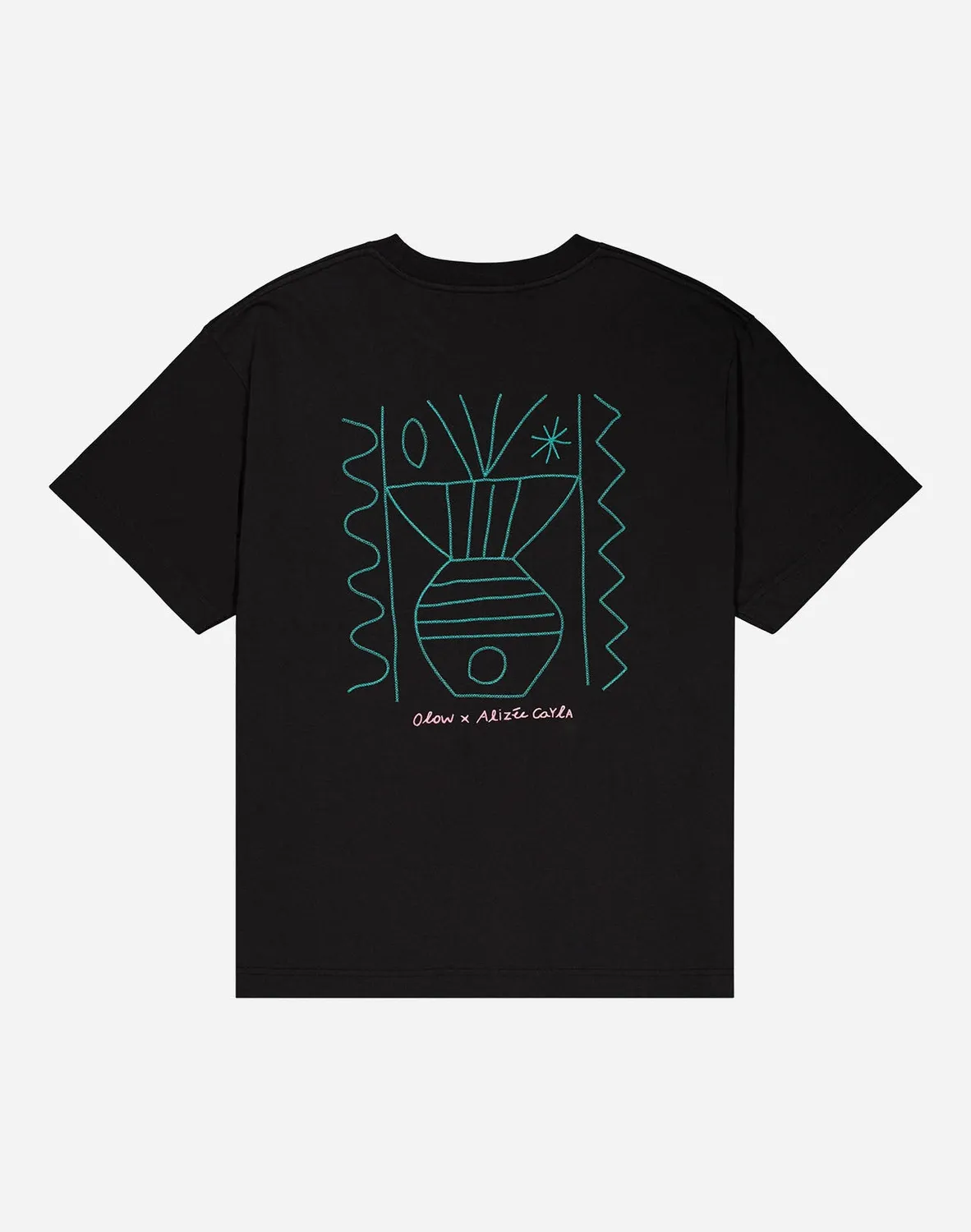 OLOW Méridional t-shirt ample noir carbone coton bio
