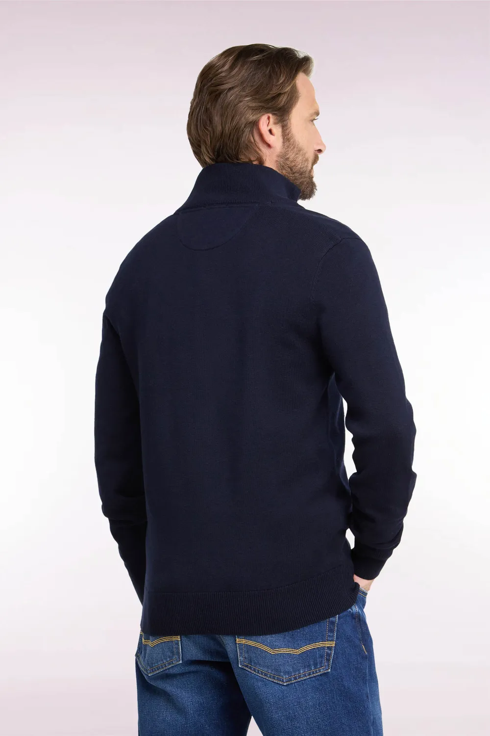 Eden Park pull col camionneur marine homme