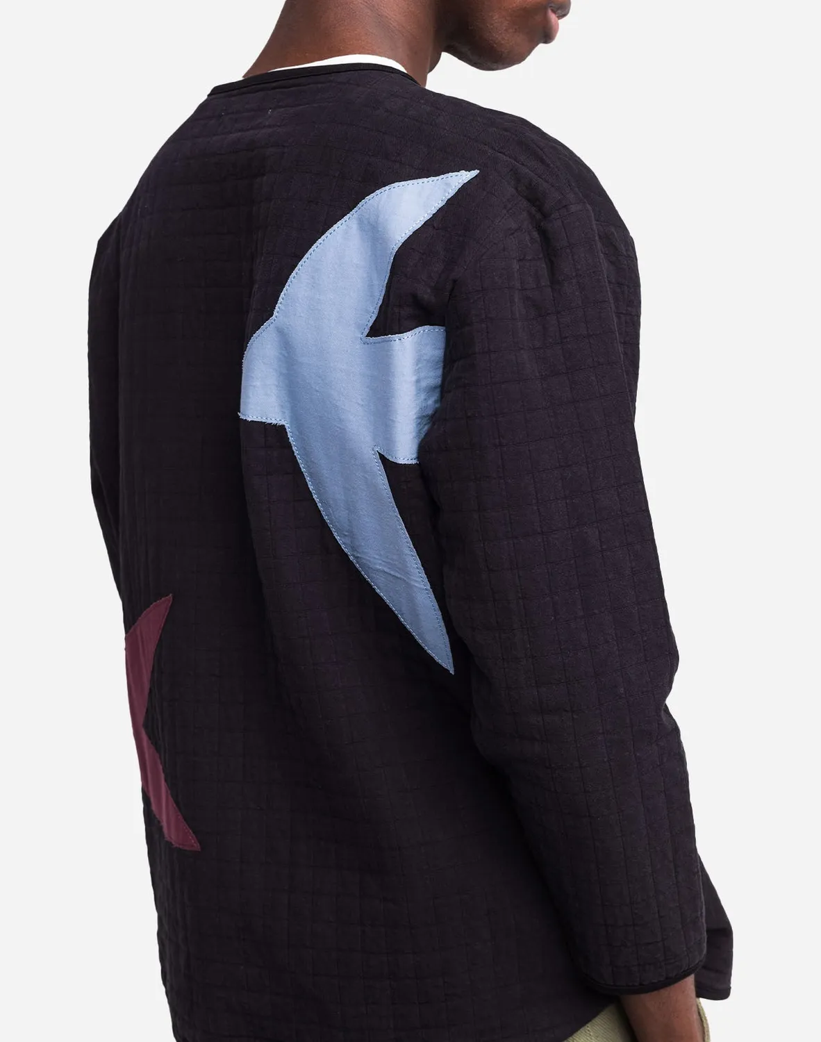 OLOW Ostara sweat zippé noir carbone matelassé
