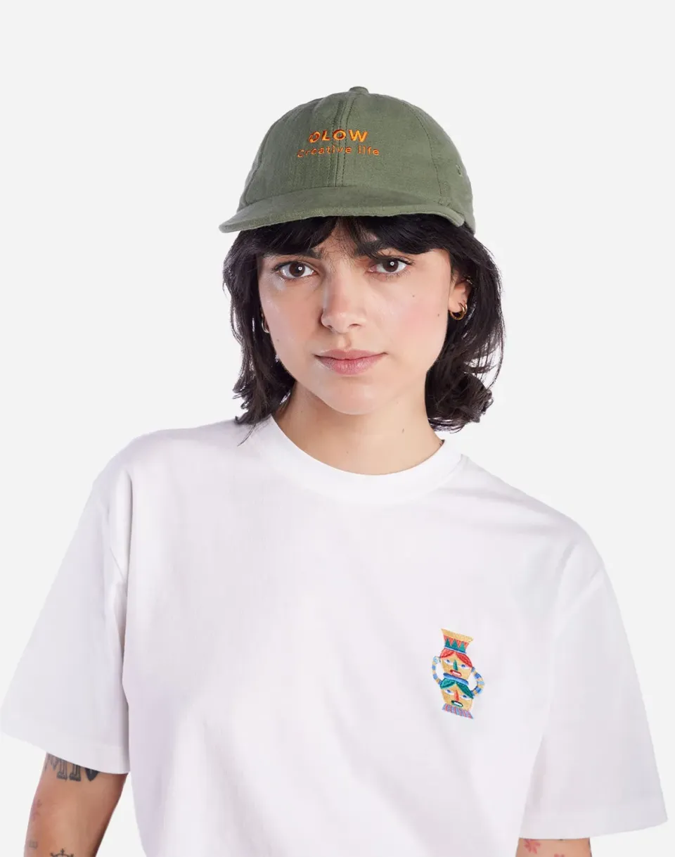 OLOW Creative Life casquette vert olive coton