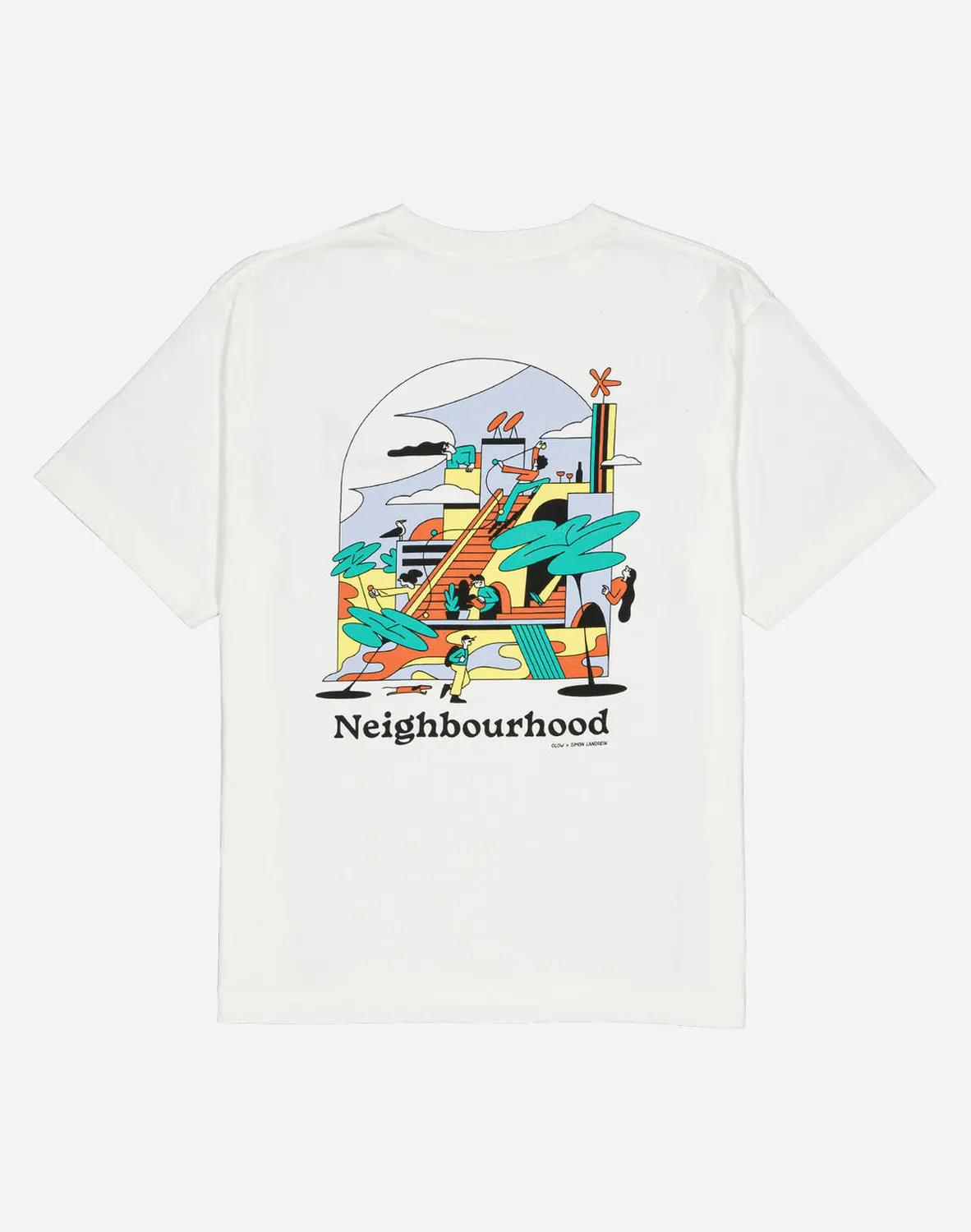 OLOW Neighbourhood t-shirt loose écru coton bio