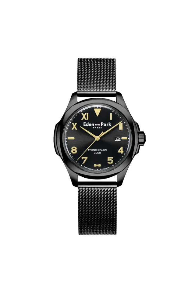 Eden Park montre quartz French Flair Club noire 42mm