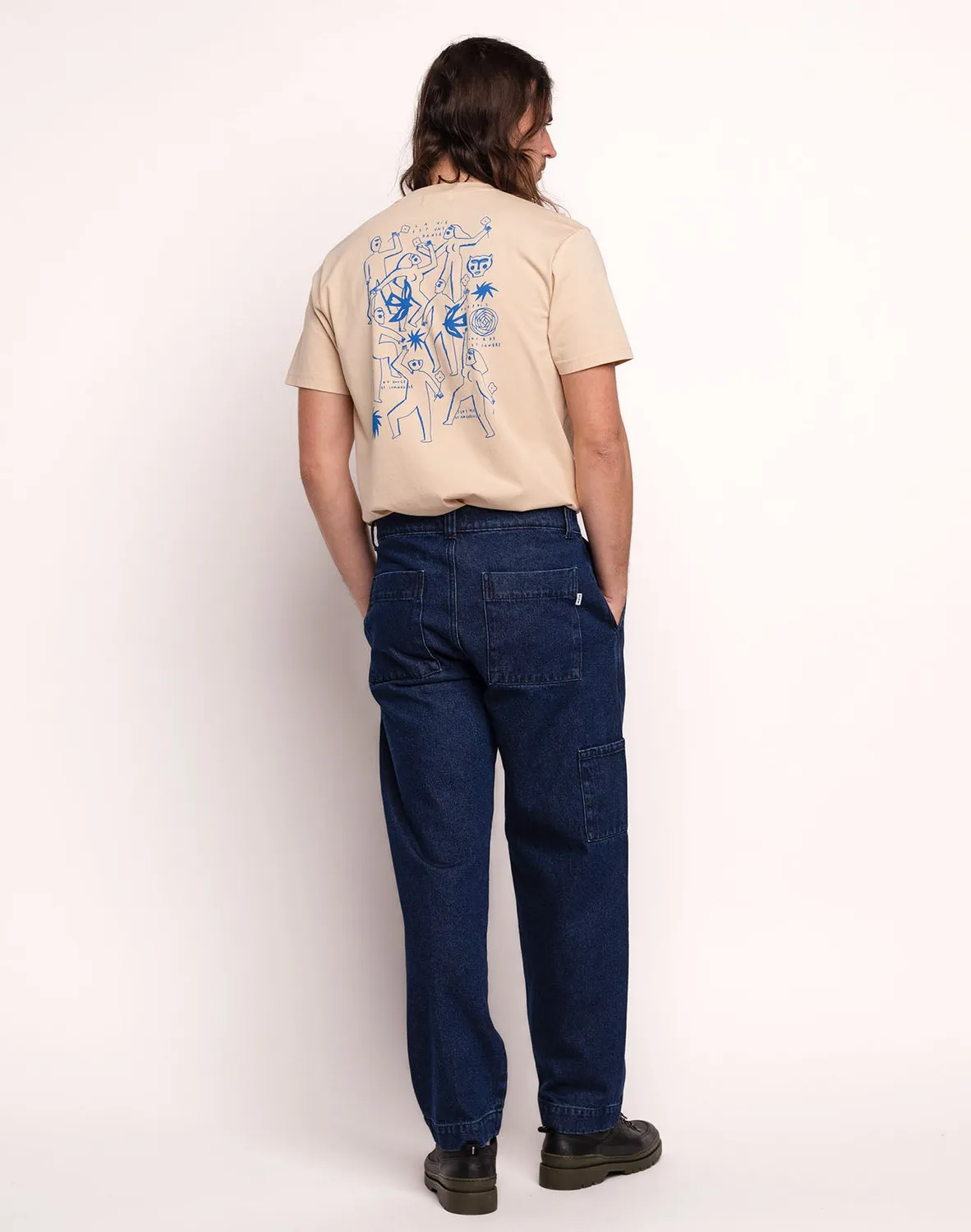 Olow Chuck pantalon denim bleu coton recyclé