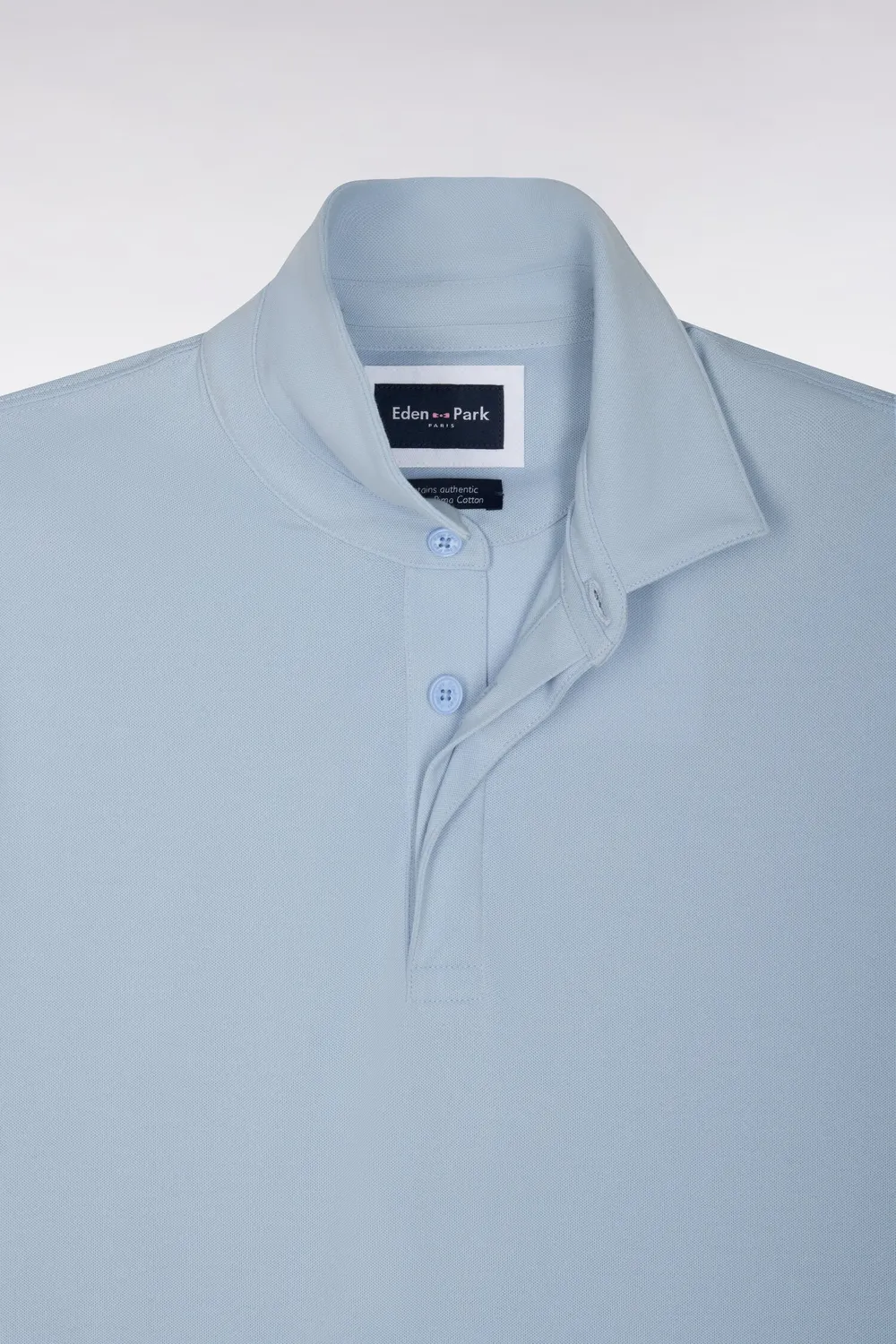Eden Park Golf polo homme bleu ciel coton Pima