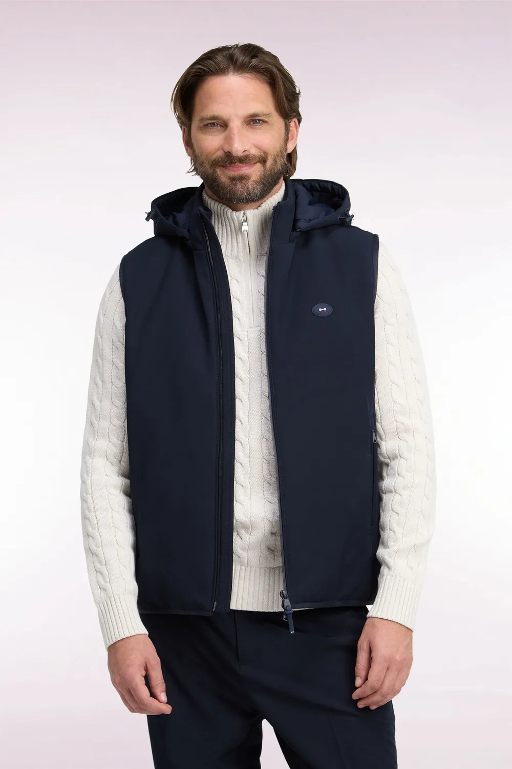 Eden Park Golf doudoune sans manches nylon marine