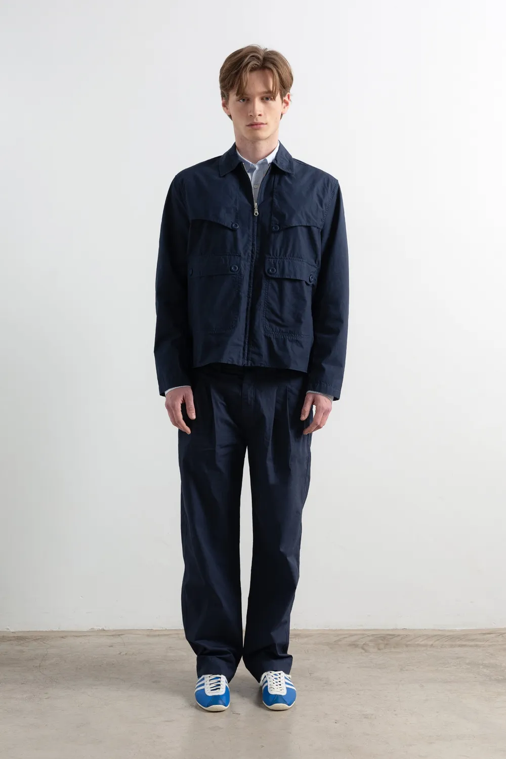 Edmmond Studios Marvin Pant pantalon bleu marine coton
