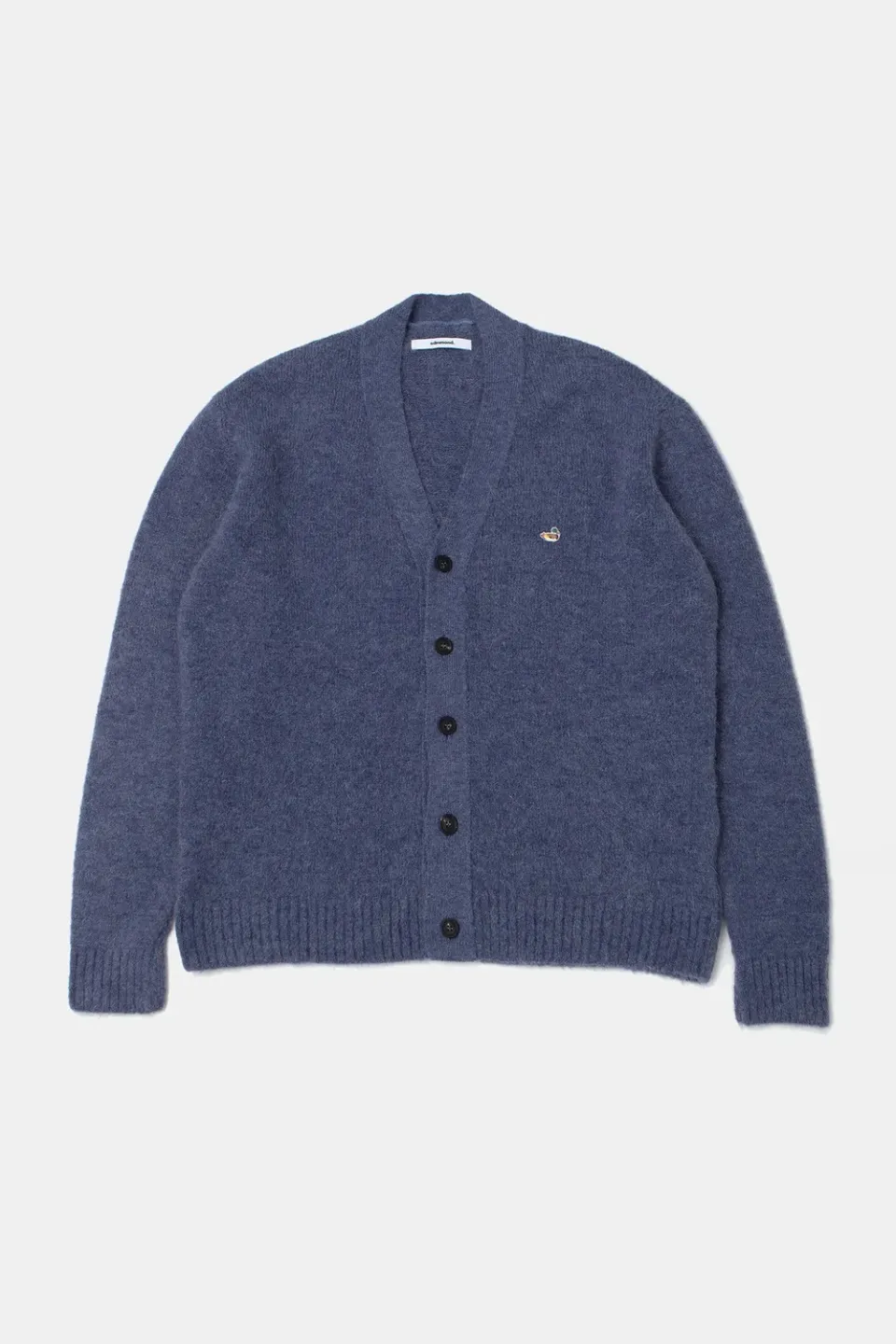 Edmmond Studios Duck cardigan bleu foncé laine alpaga