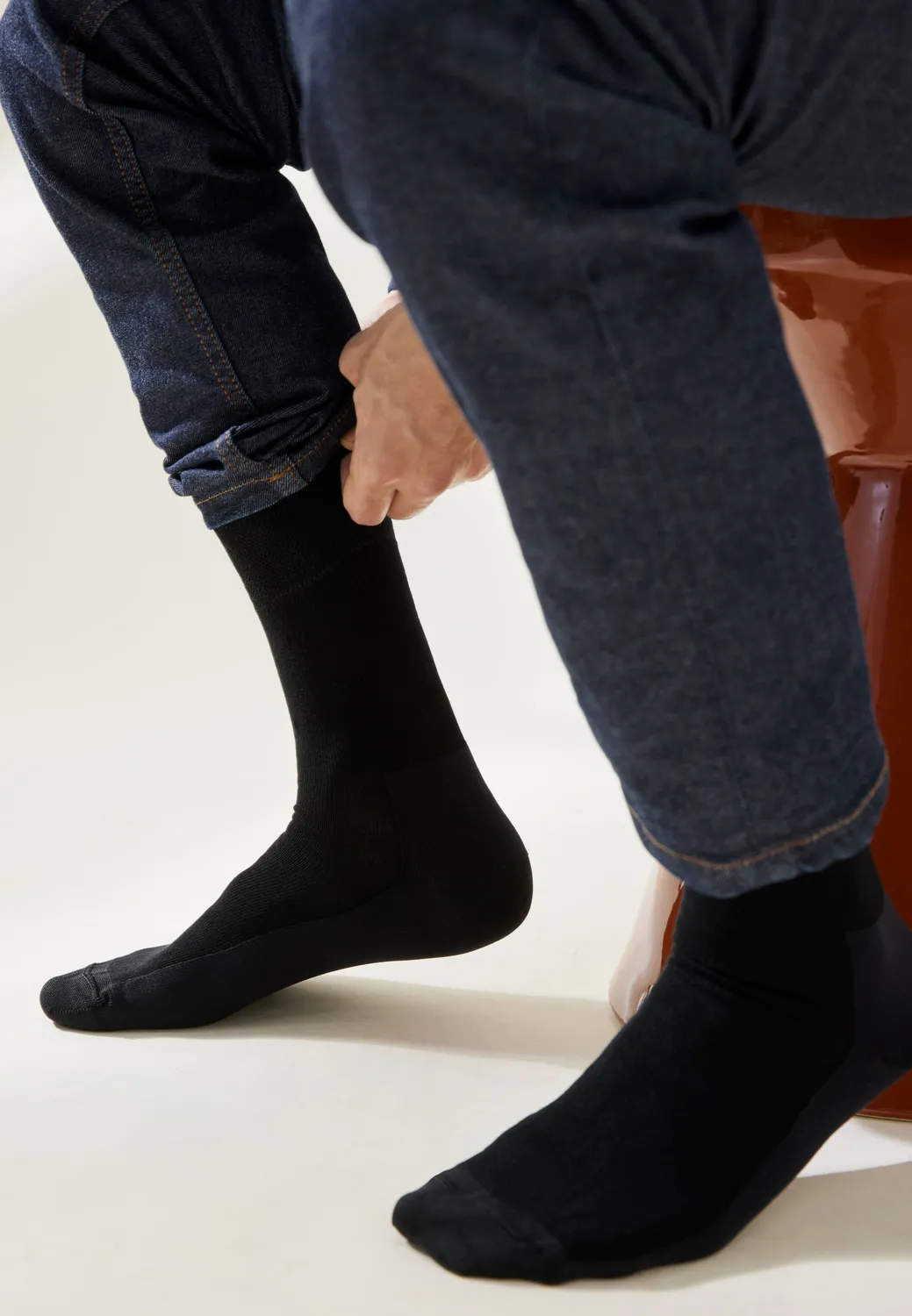 Loom Les chaussettes coton chaussettes Cordura brique