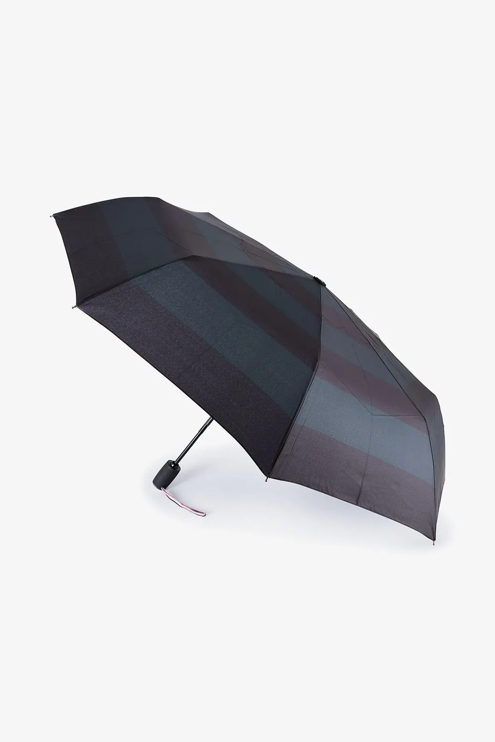 Eden Park parapluie pliant bleu marine rayures automatique