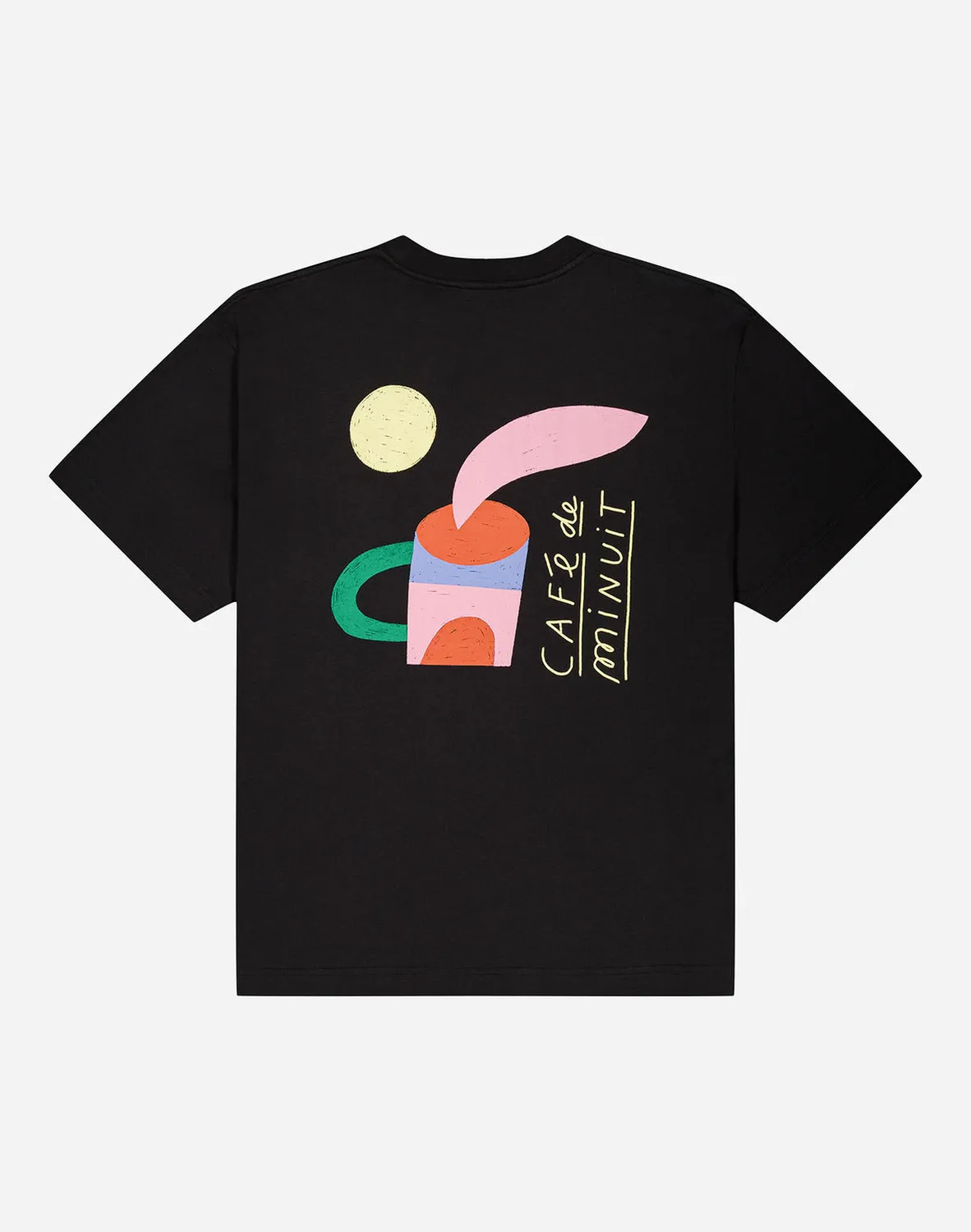 OLOW Café de minuit t-shirt noir coton bio ample