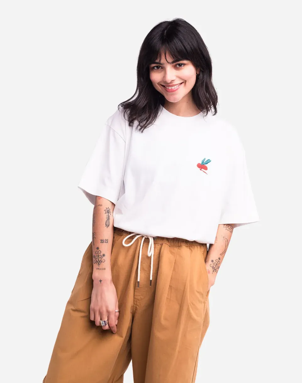 OLOW Farm t-shirt ample écru bio