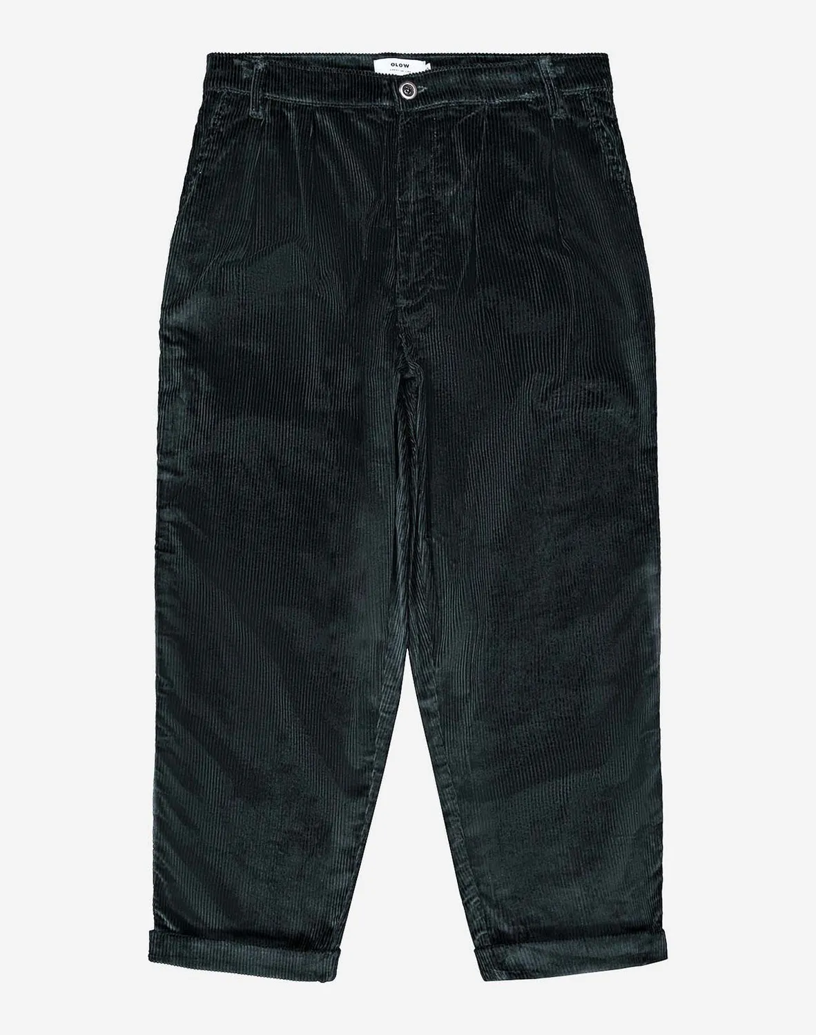 OLOW Sembo pantalon vert foncé velours coton bio