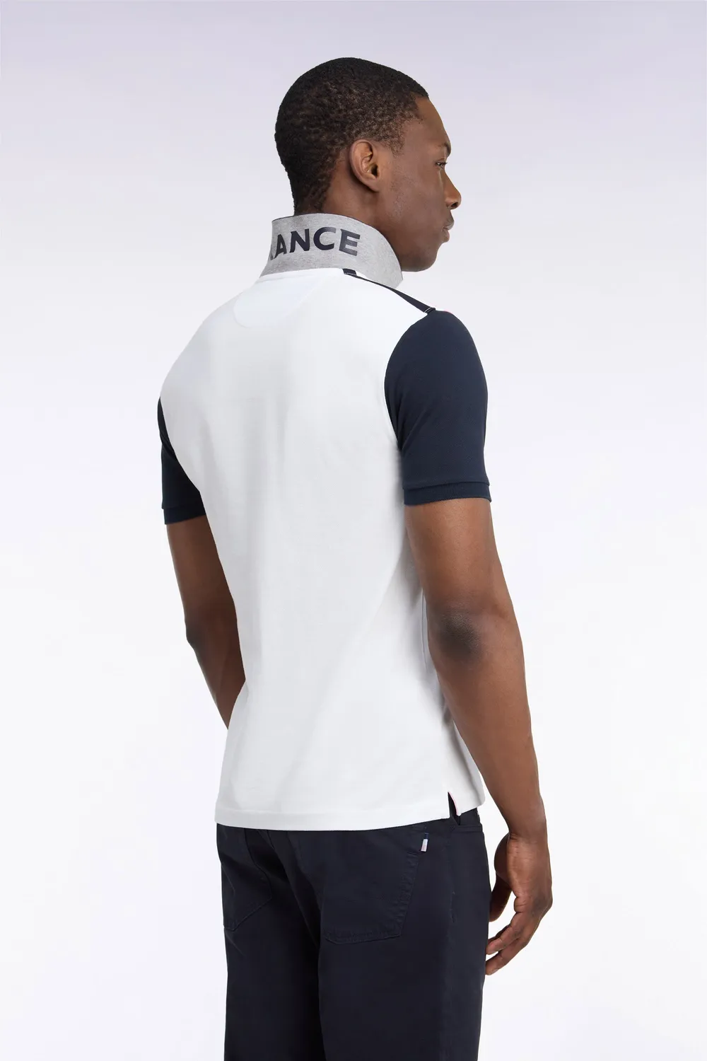 Eden Park XV de France H26MAIPC0040 Polo Blanc Coton