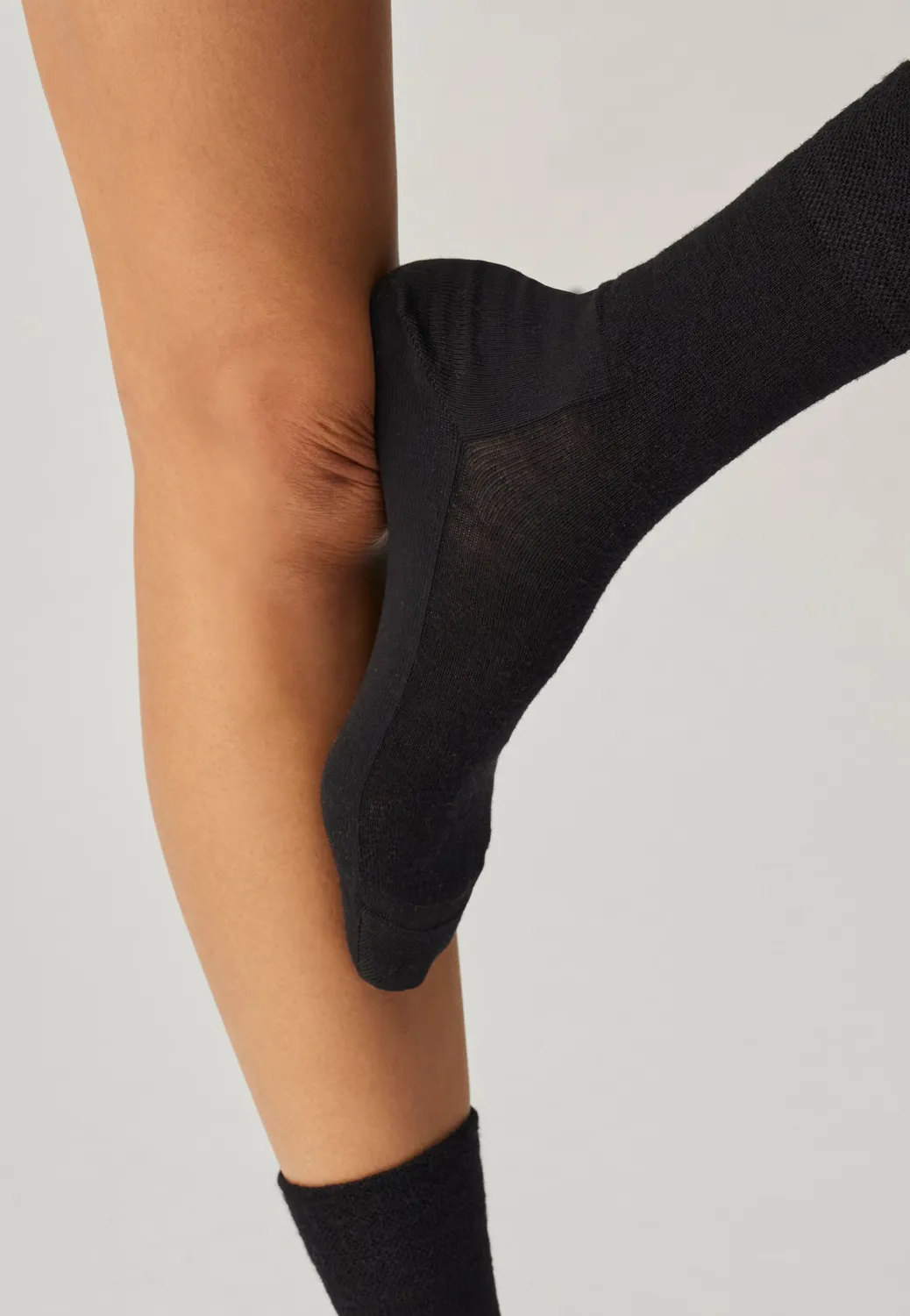 Loom chaussettes laine Gris anthracite fines
