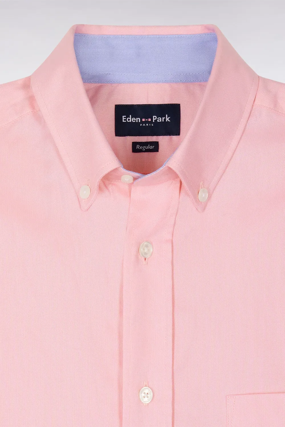 Eden Park Chemisette coton rose homme Oxford regular