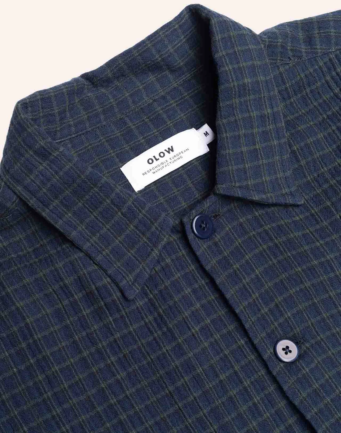 Olow Decré Brackley chemise bleu marine gaze