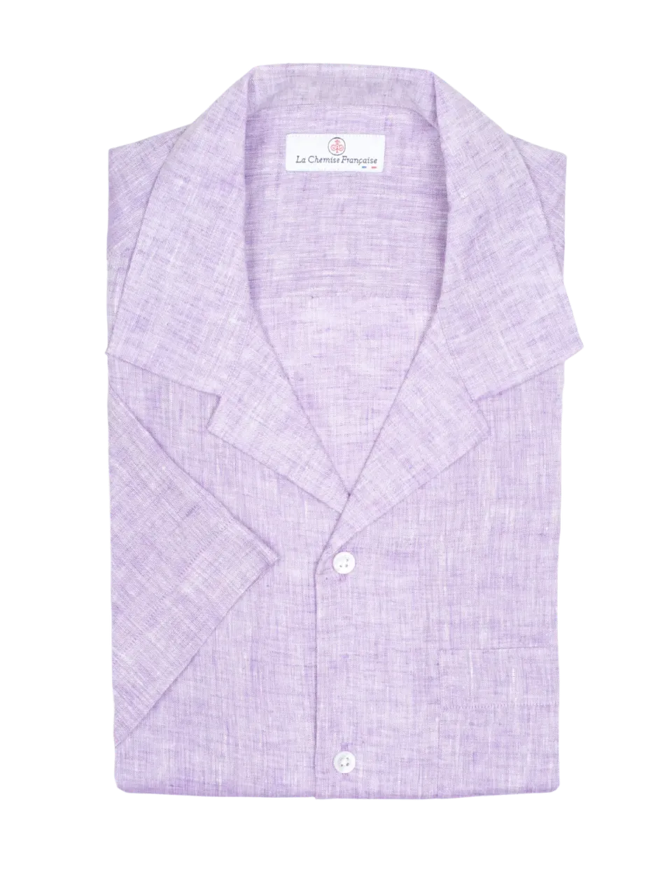 La Chemise Française Havane Lavande chemise lin col cubain été