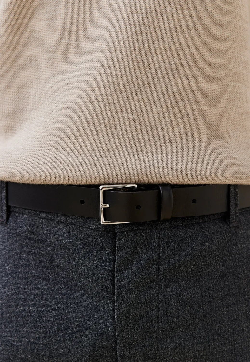 Loom ceinture formelle cuir italien fine costume