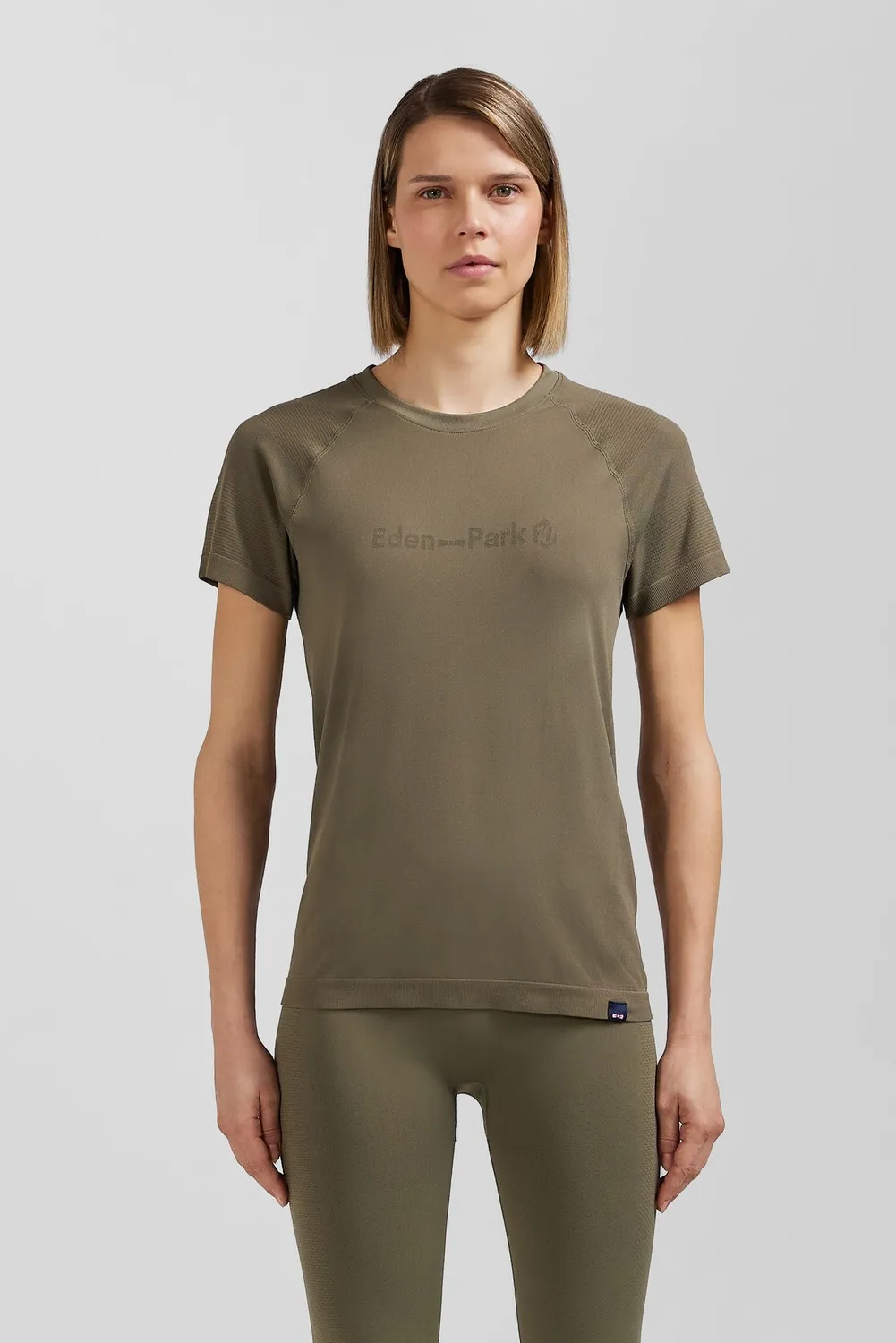 Eden Park t-shirt sport femme kaki polyamide slim