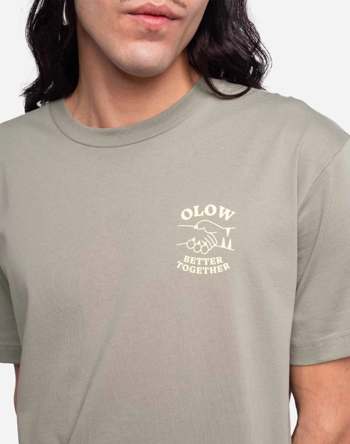 Olow Better Together t-shirt argile ample coton
