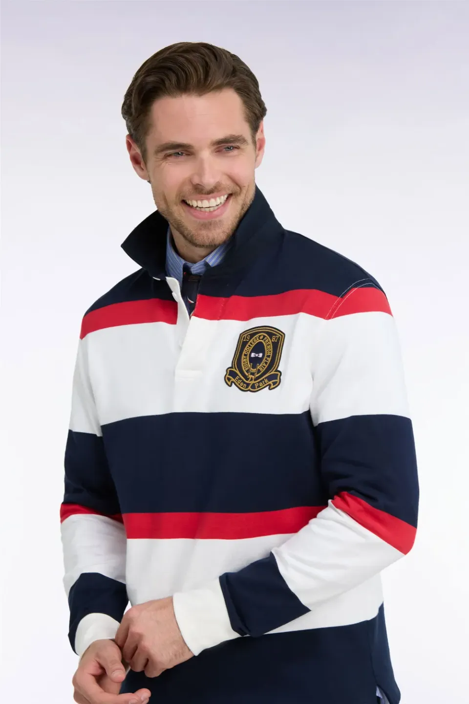 Eden Park College maillot rugby marine manches longues