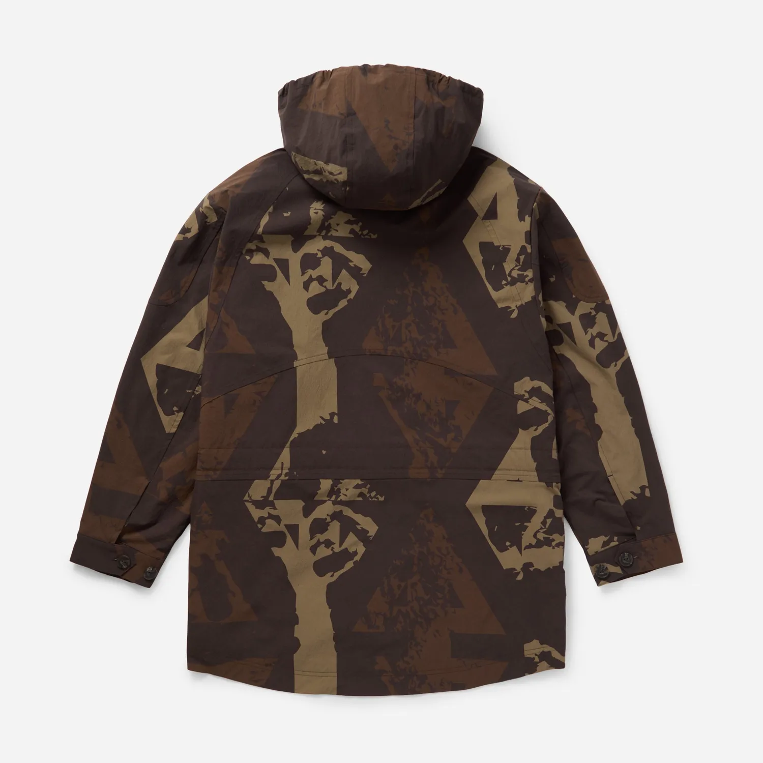 Labrum x adidas x END. parka Night Brown nylon oversize