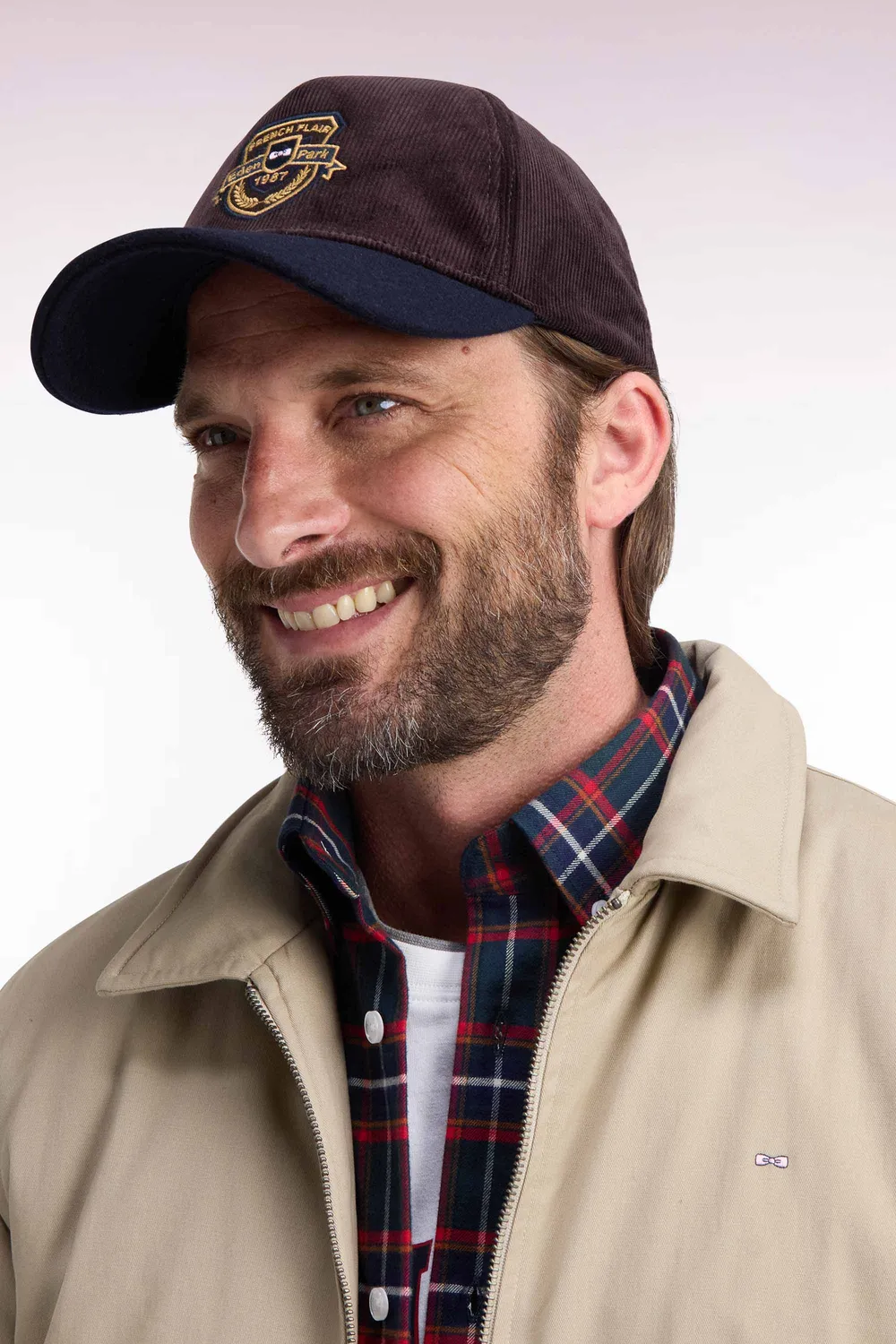 Eden Park Legend Rugby blouson coton stretch beige doublé
