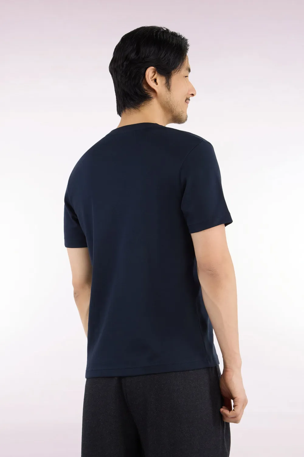 Eden Park H26MAITC0009 t-shirt marine coton coupe droite