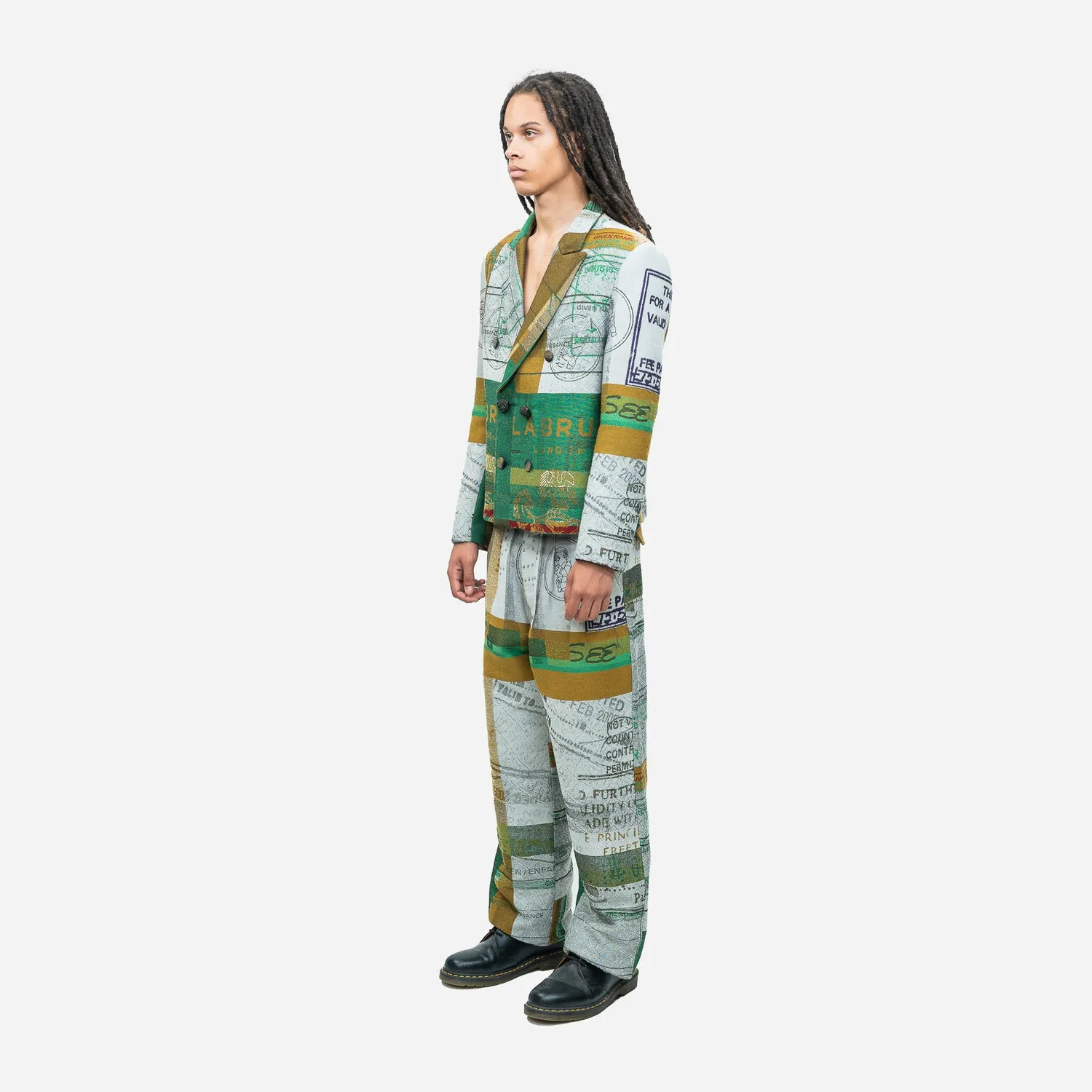 Labrum Ya-Alimamy blazer homme cropped multicolore