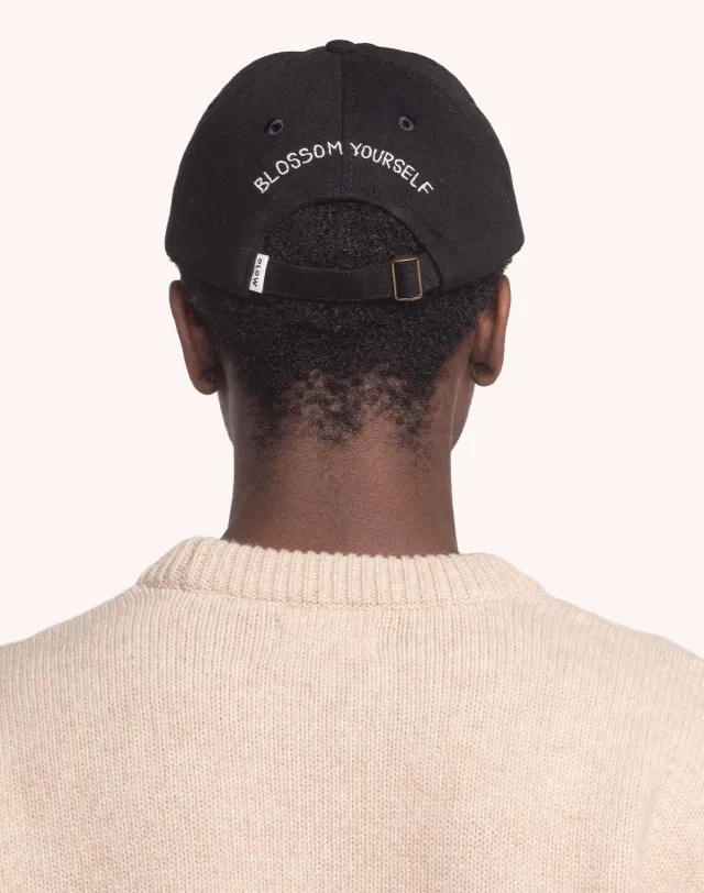 OLOW Six Panel casquette Blossom denim noir