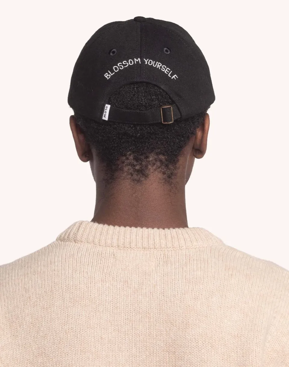 OLOW Six Panel casquette Blossom denim noir