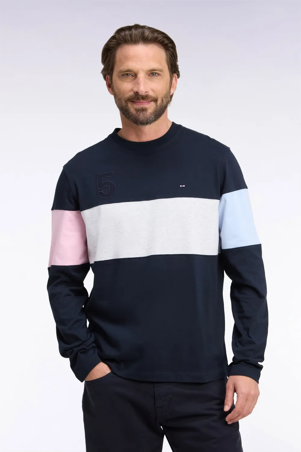 Eden Park Show Bizz t-shirt manches longues marine